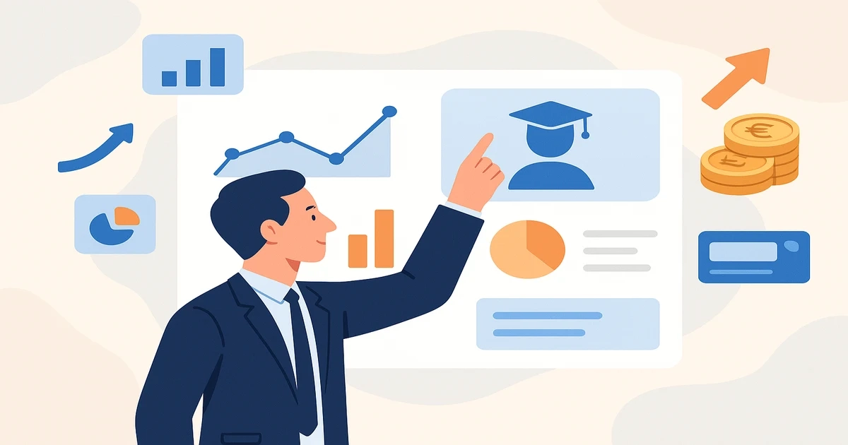 A trainee working alongside a supervisor at a German company during their Ausbildung