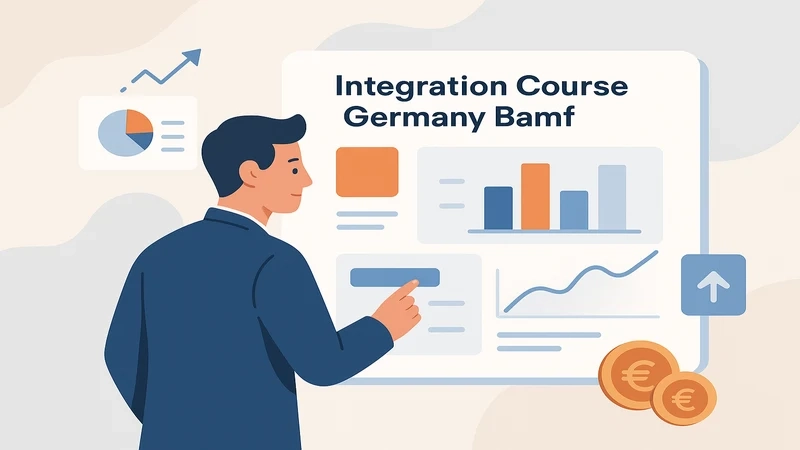 Integration Course Germany - classroom with participants learning German language and civic values