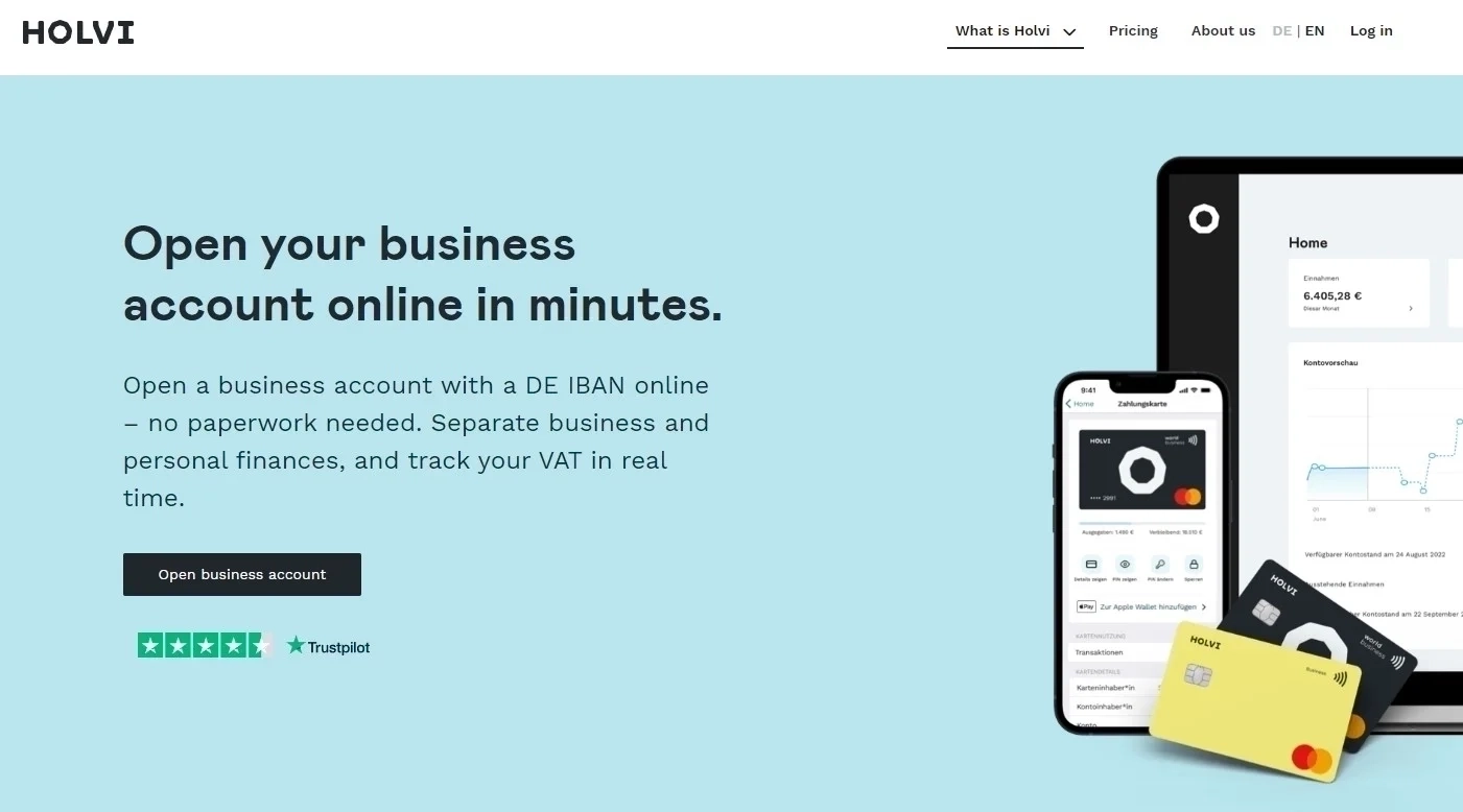 holvi Business accounts for freelancers in germany