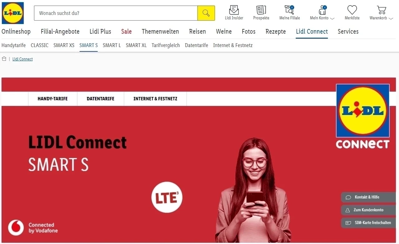 Lidl Connect Best top Prepaid card in Germany