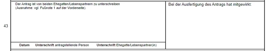 How to fill Antrag auf Steuerklassenwechsel bei Ehegatten Part 6