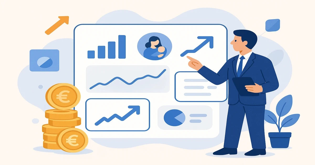 Overview of Elterngeld types and monthly payment ranges in Germany 2026