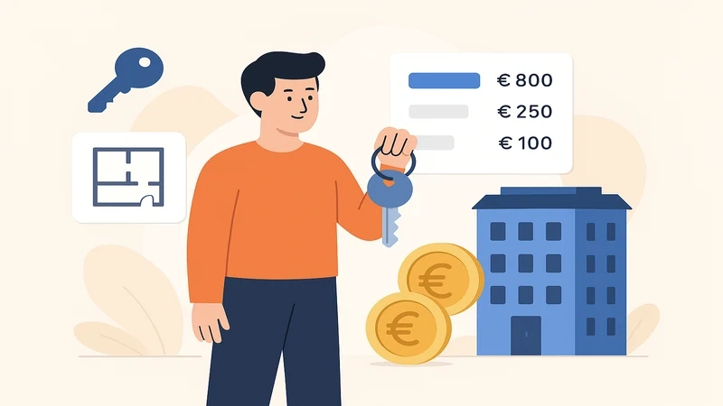 Expat navigating shared apartment search in Germany on laptop