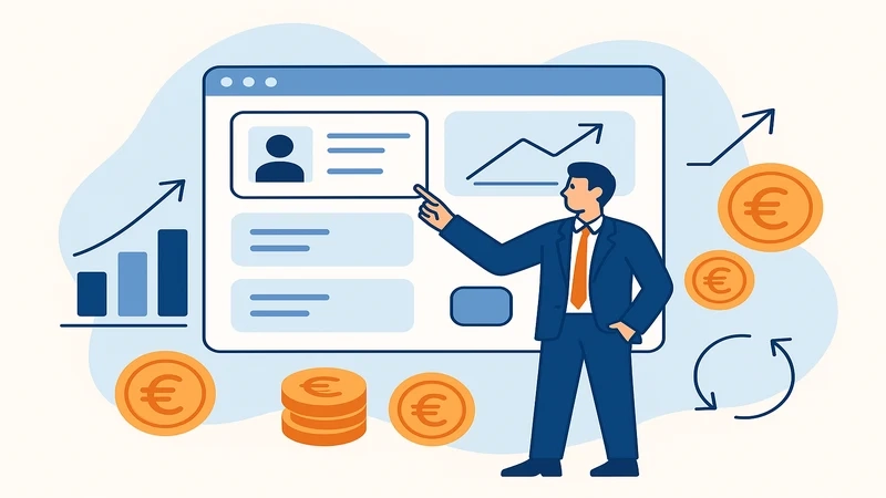 A non-EU expat holding a German Niederlassungserlaubnis permanent residence permit card at a Ausländerbehörde office