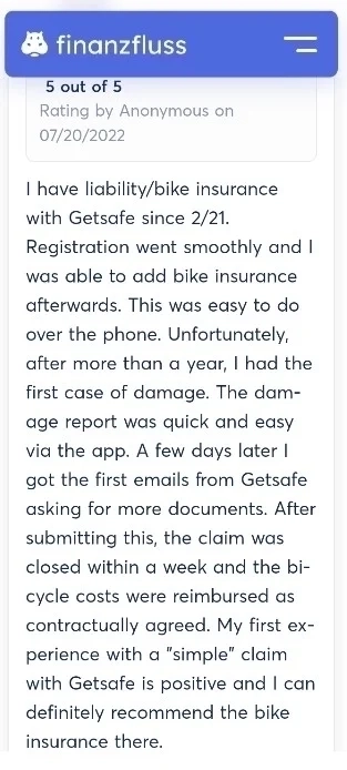 getsafe insurance review claim and reimbursement