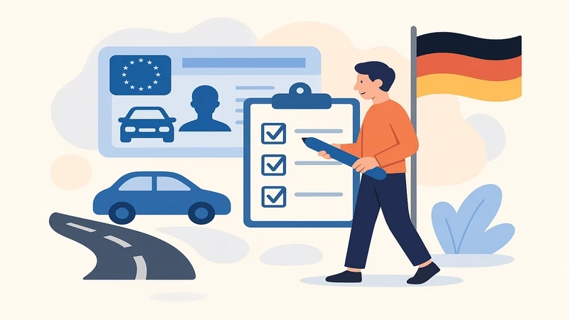 Overview of getting a German driving license process and costs in 2026