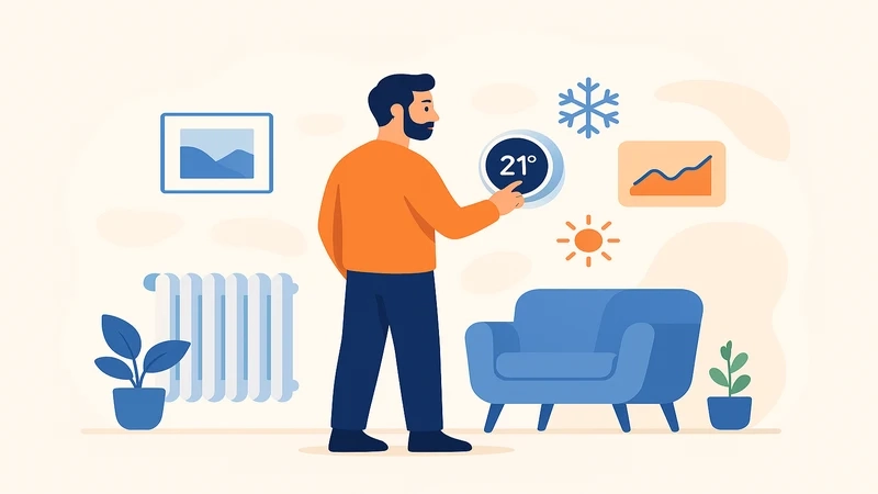 Overview of heating system trends in Germany showing heat pumps, gas, and district heating share