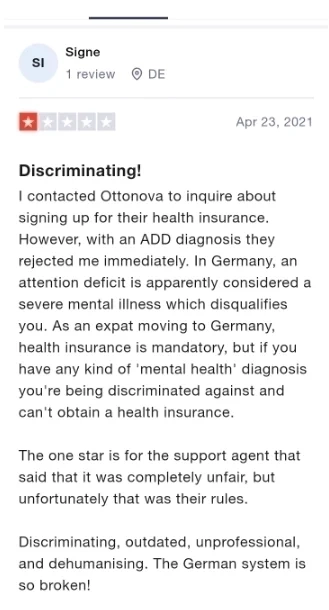 ottonova review trustpilot from liveingermany 8