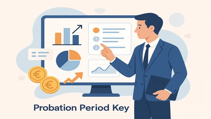 Key facts about the probation period in Germany explained visually
