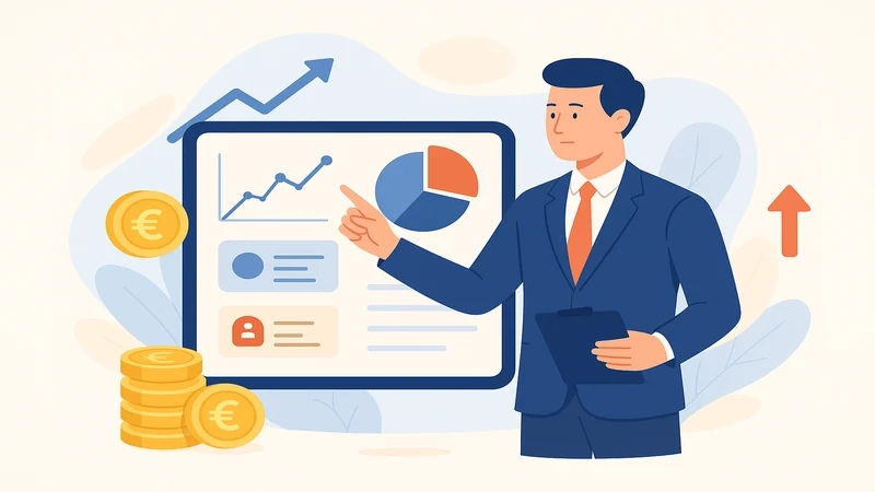Diagram showing how Rentenpunkte accumulate over a working career in Germany