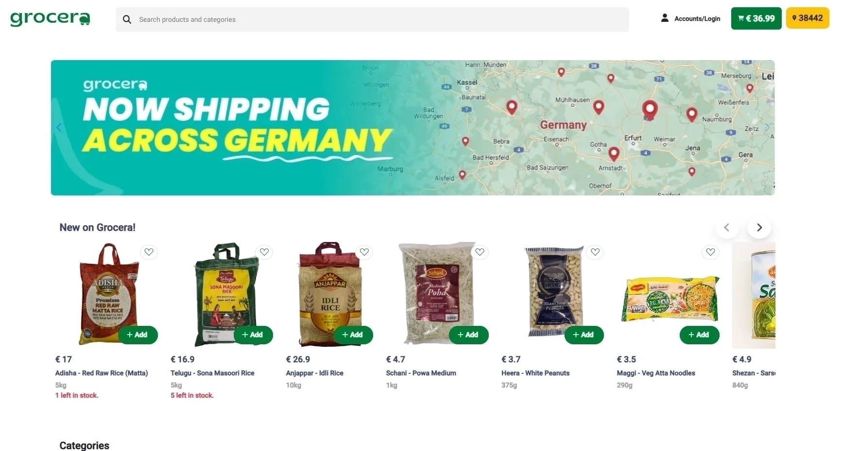 Grocera Best Indian Strore online in Germany