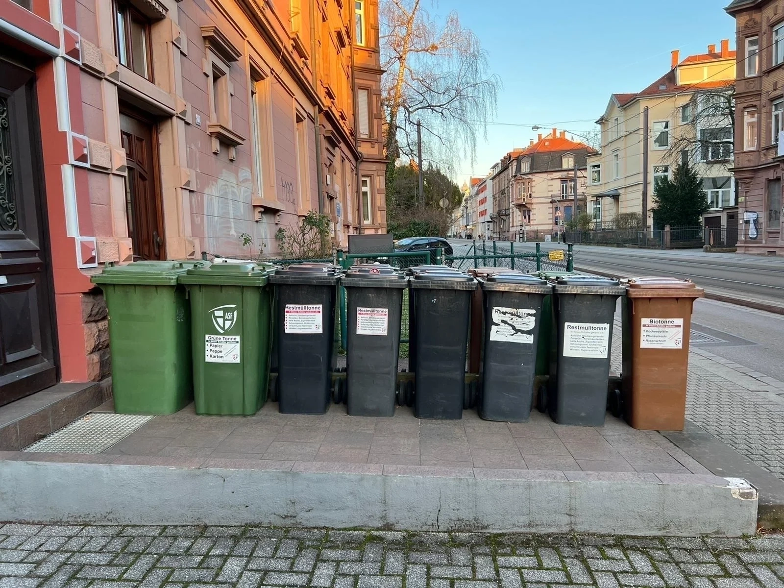 garbage waste container in germany