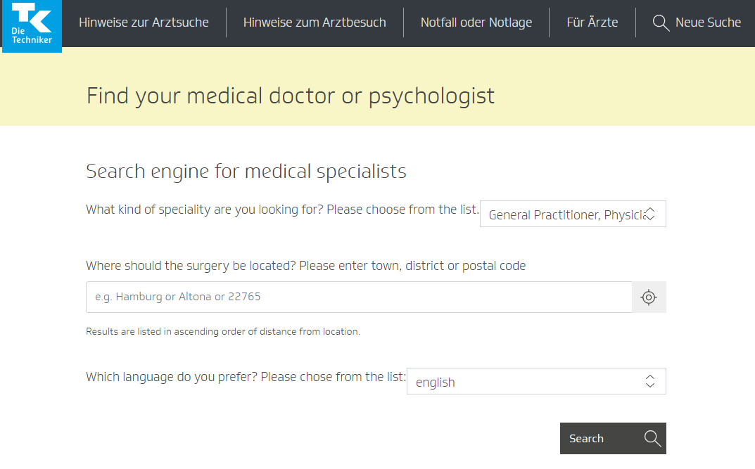 Find your medical doctor or psychologist