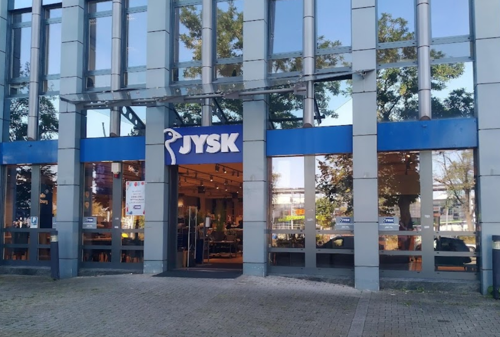 JYSK buying furniture in Germany