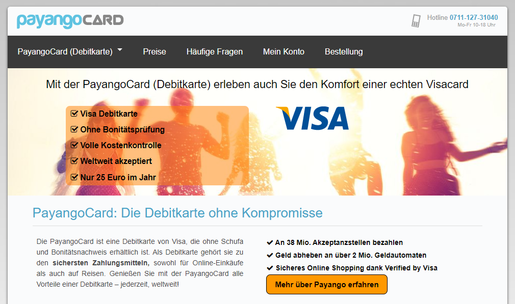 Check out PayangoCard Top Best Prepaid Credit Card in Germany