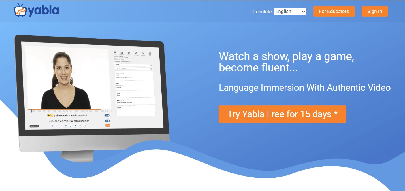 Yabla Popular App to Learn German with pros and cons
