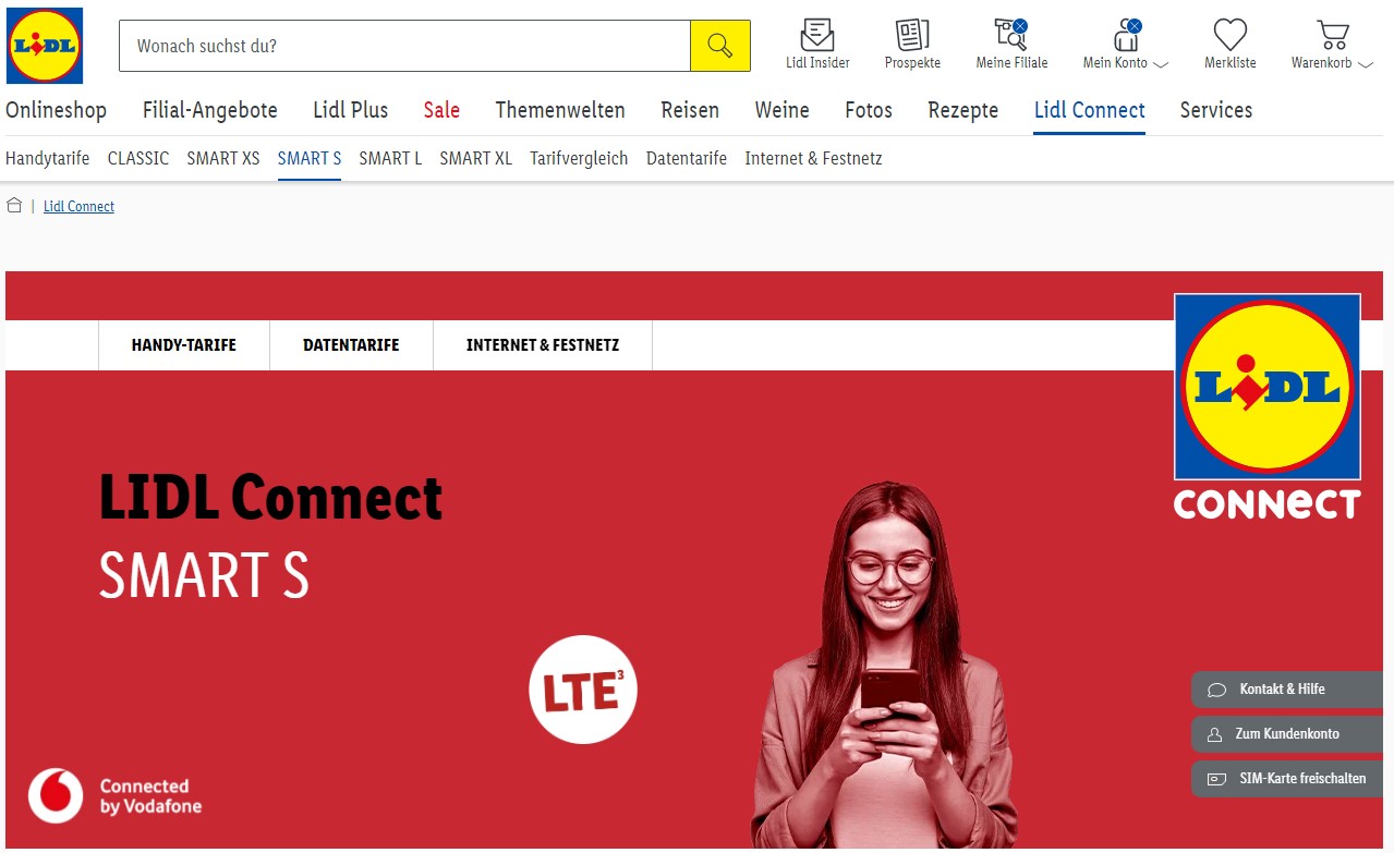 Lidl Connect Best top Prepaid card in Germany