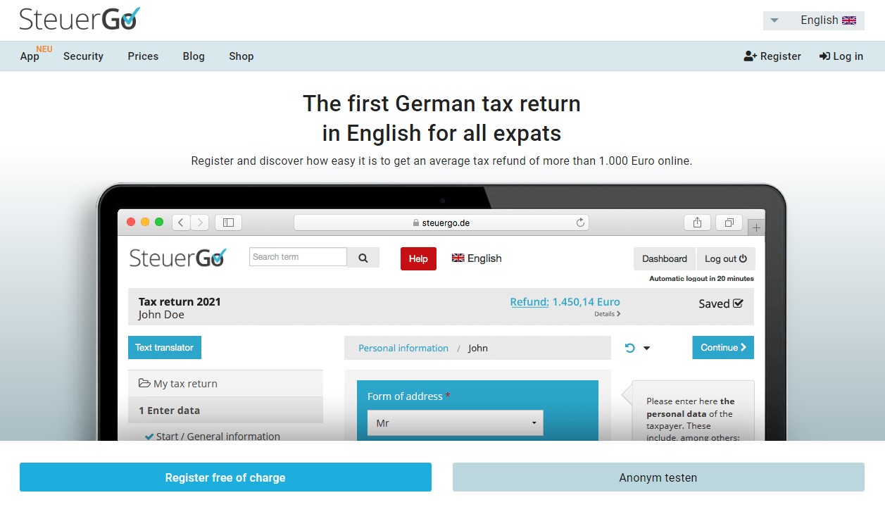 SteuerGo Tax Return Softwares in Germany